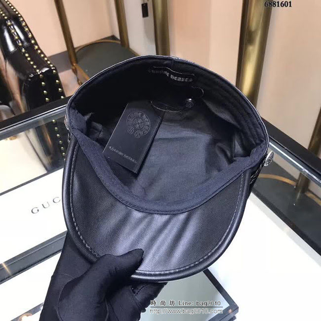 克羅心Chrome Hearts 2018最新款 代購級別鴨舌軍帽 6881601 LLWJ5664